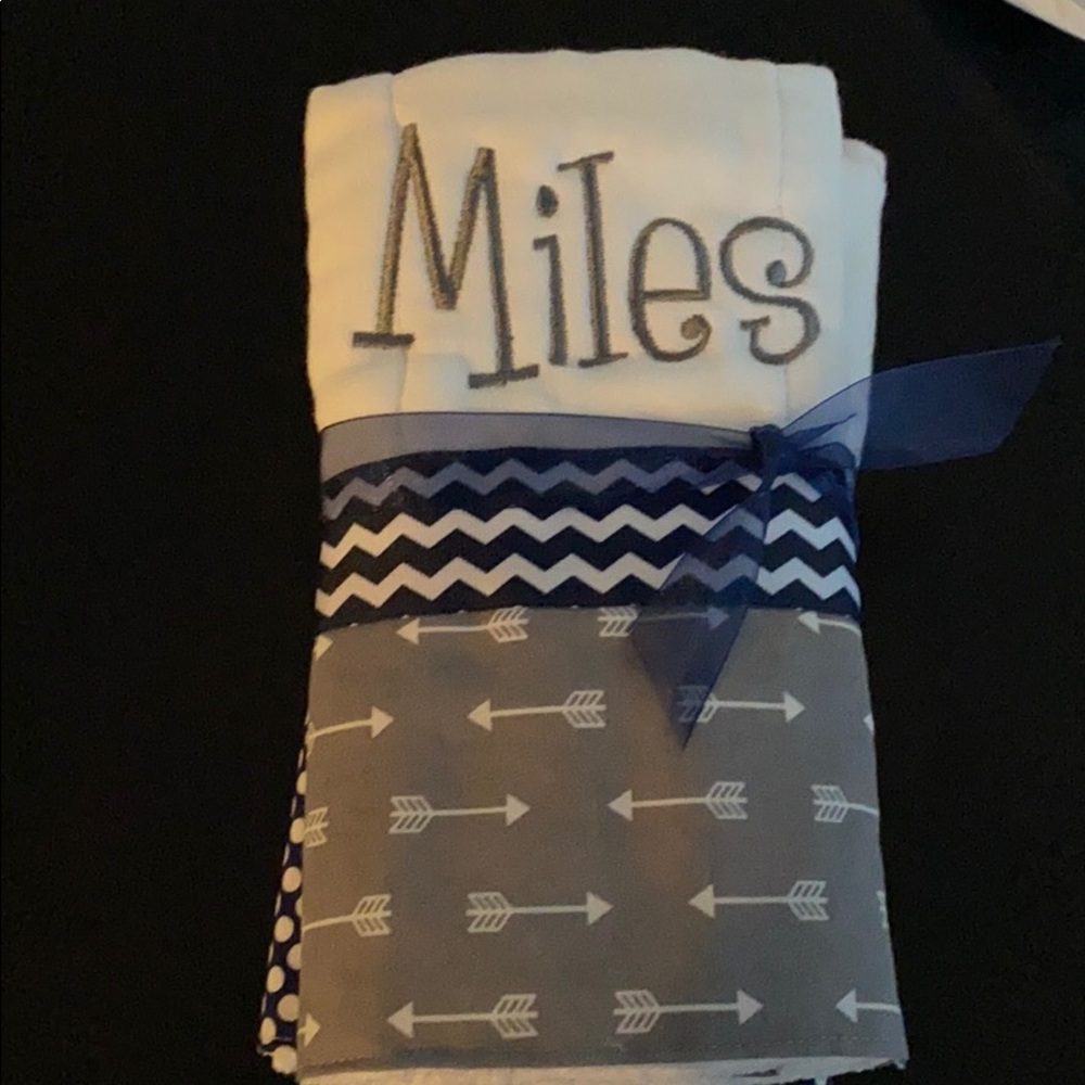 Brand new “Miles” burp clothes